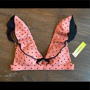 Summersalt Ruffle Plunge Bikini Top size 4